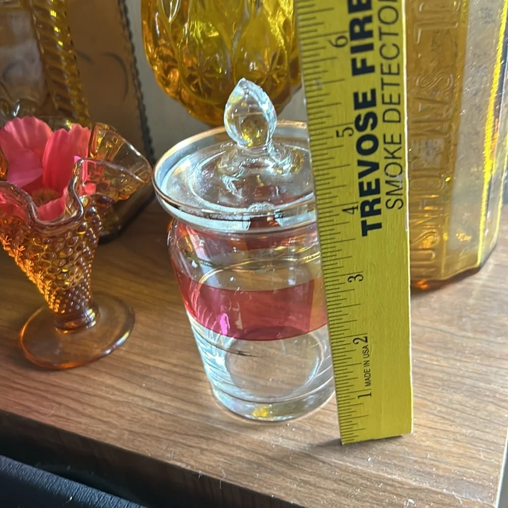 Vintage Rose Flash 24k Gold Crystal Jelly Jar